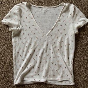 AE Short Sleeve Wrap Tee